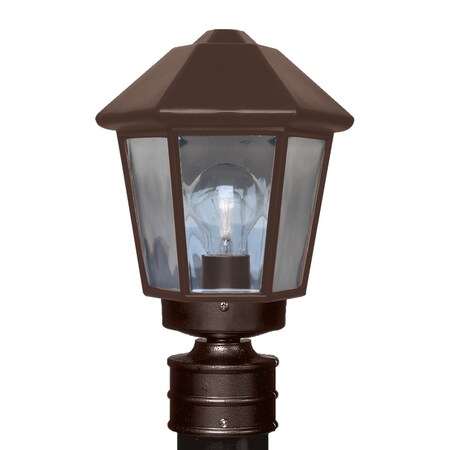 Besa Lighting Costaluz, 3272 Series Post, Bronze 1x75W Incandescent 327298-POST